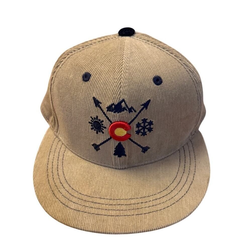 Aksels Colorado Arrows Corduroy Flatbill Snapback Hat